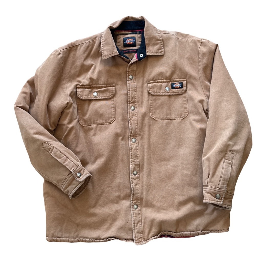 Dickies Tan Lightweight Shirt Jacket